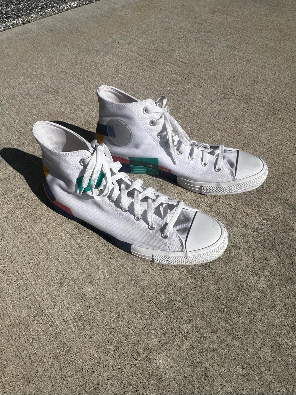 Converse Chuck Taylor All Star High Space Racer White Multi Men’s Size 12 - Picture 2 of 16